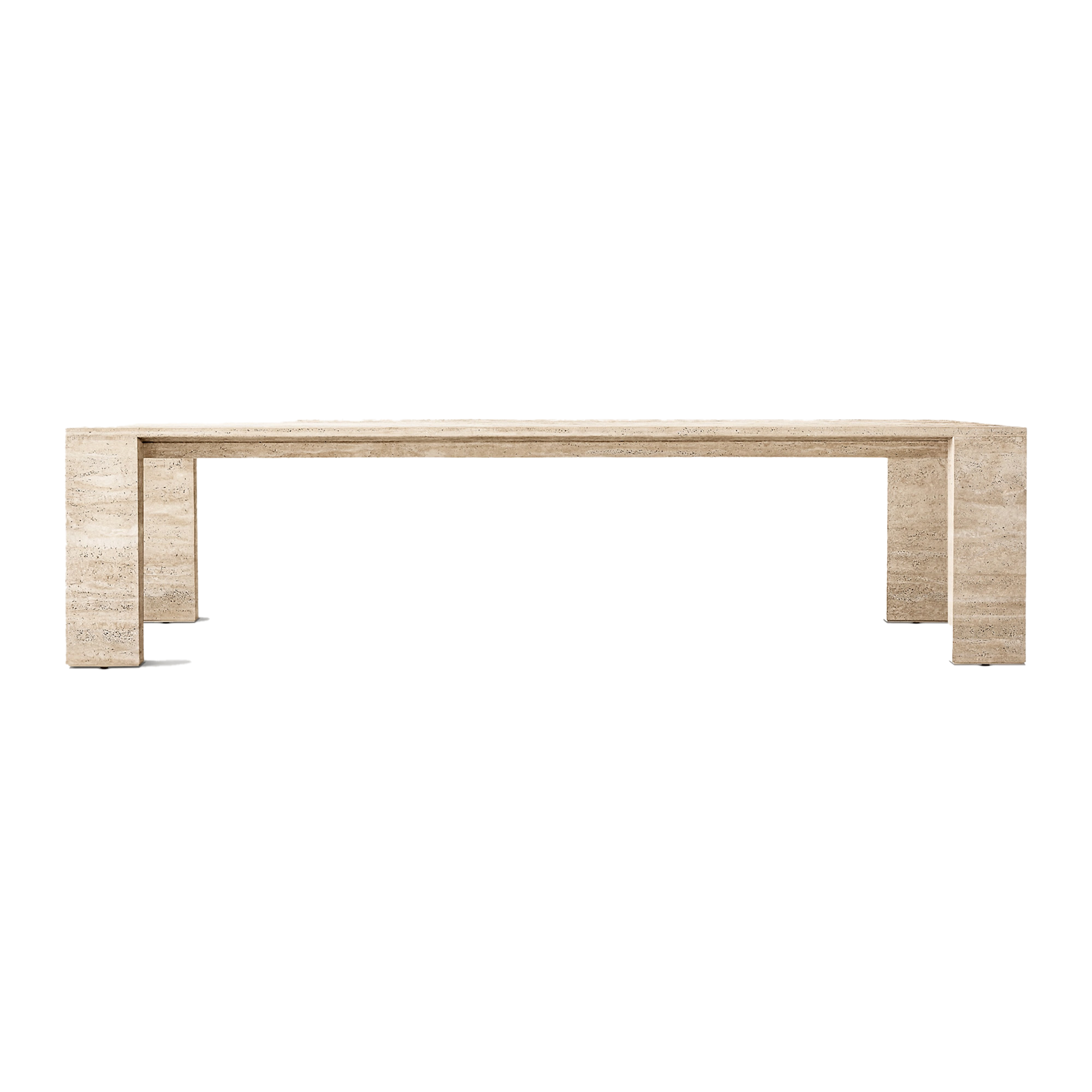 Travertine Dining Table (Four Legs)