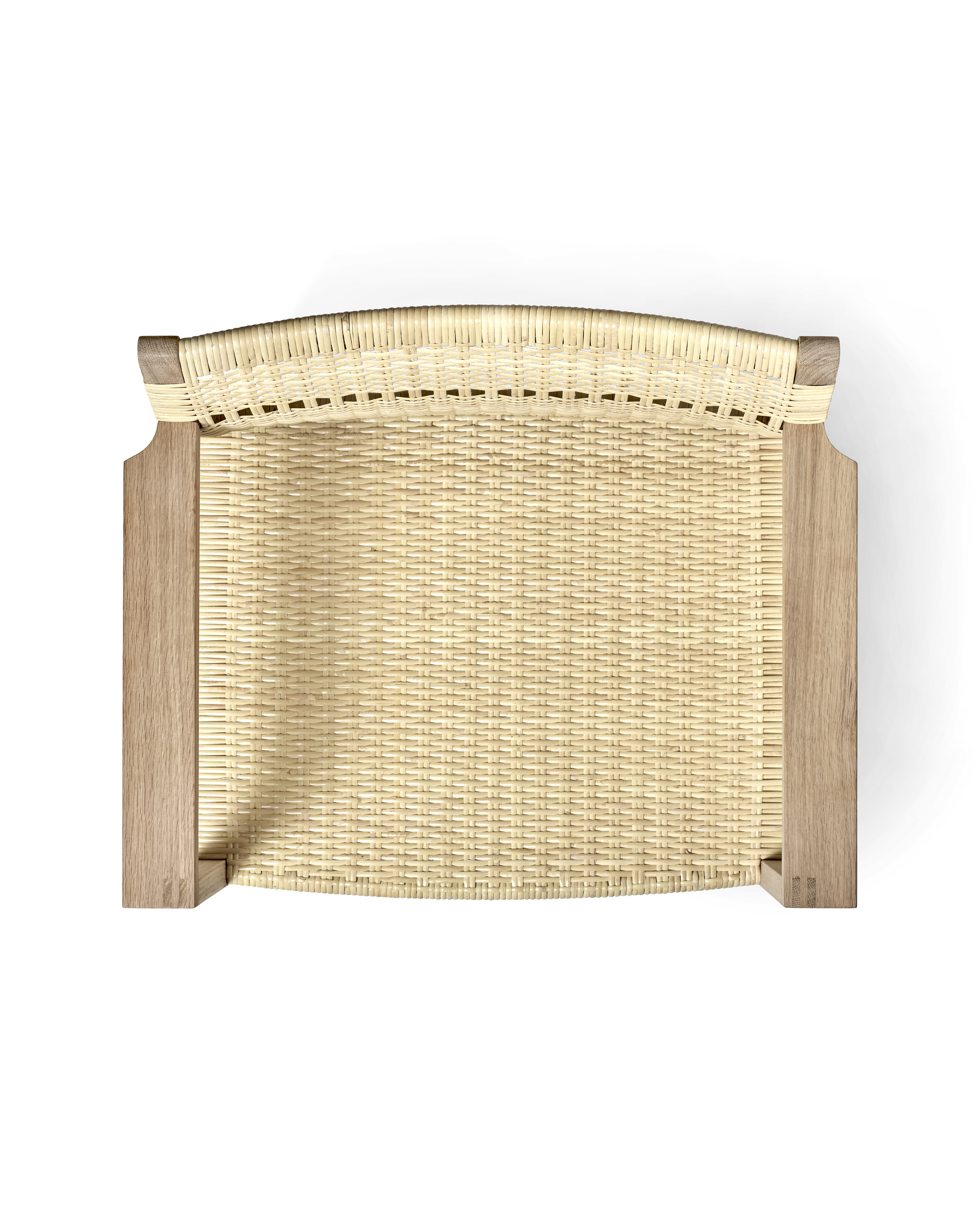 كرسي بذراعين Cane Wicker من Børge Mogensen"