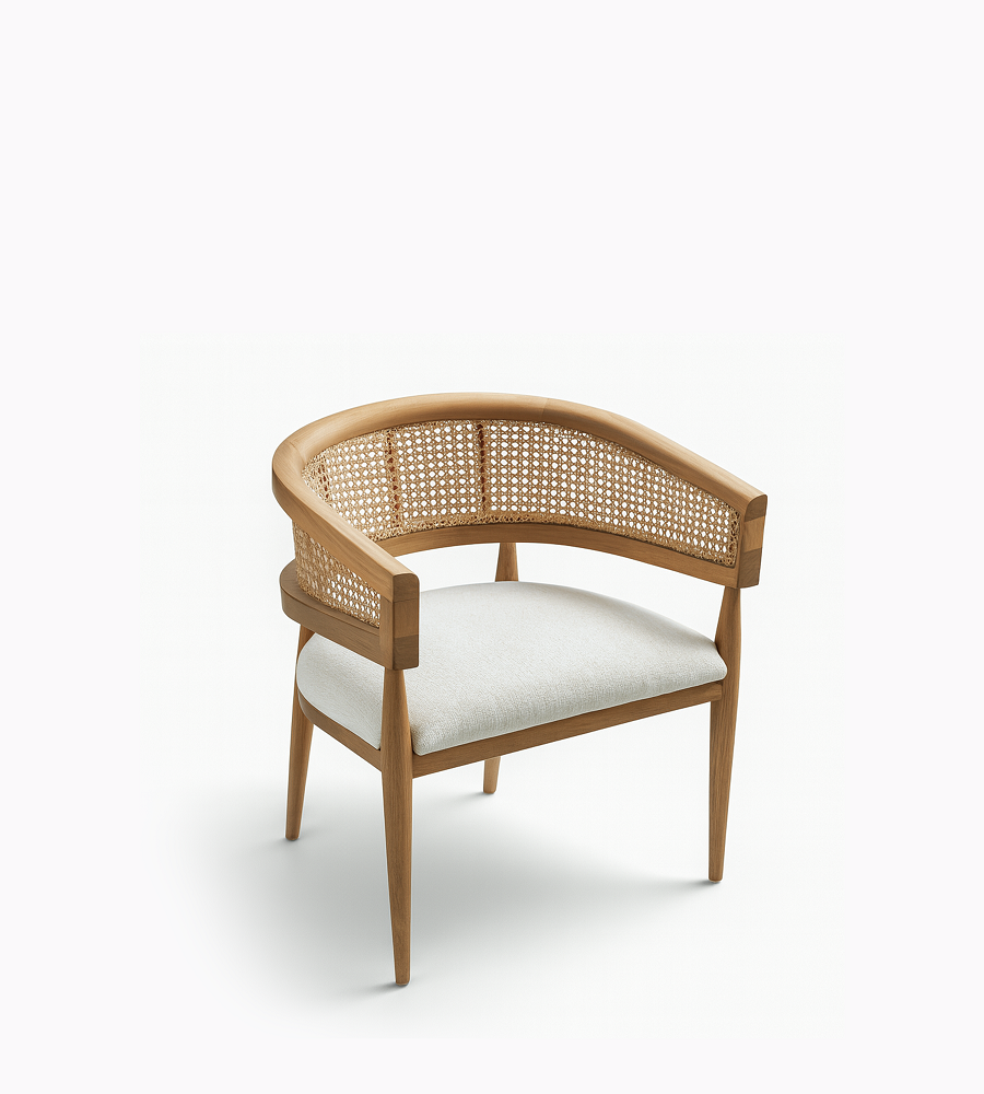 Cane Arc Chair