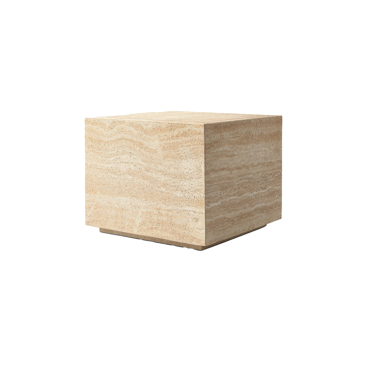 Travertine Squared Side Table