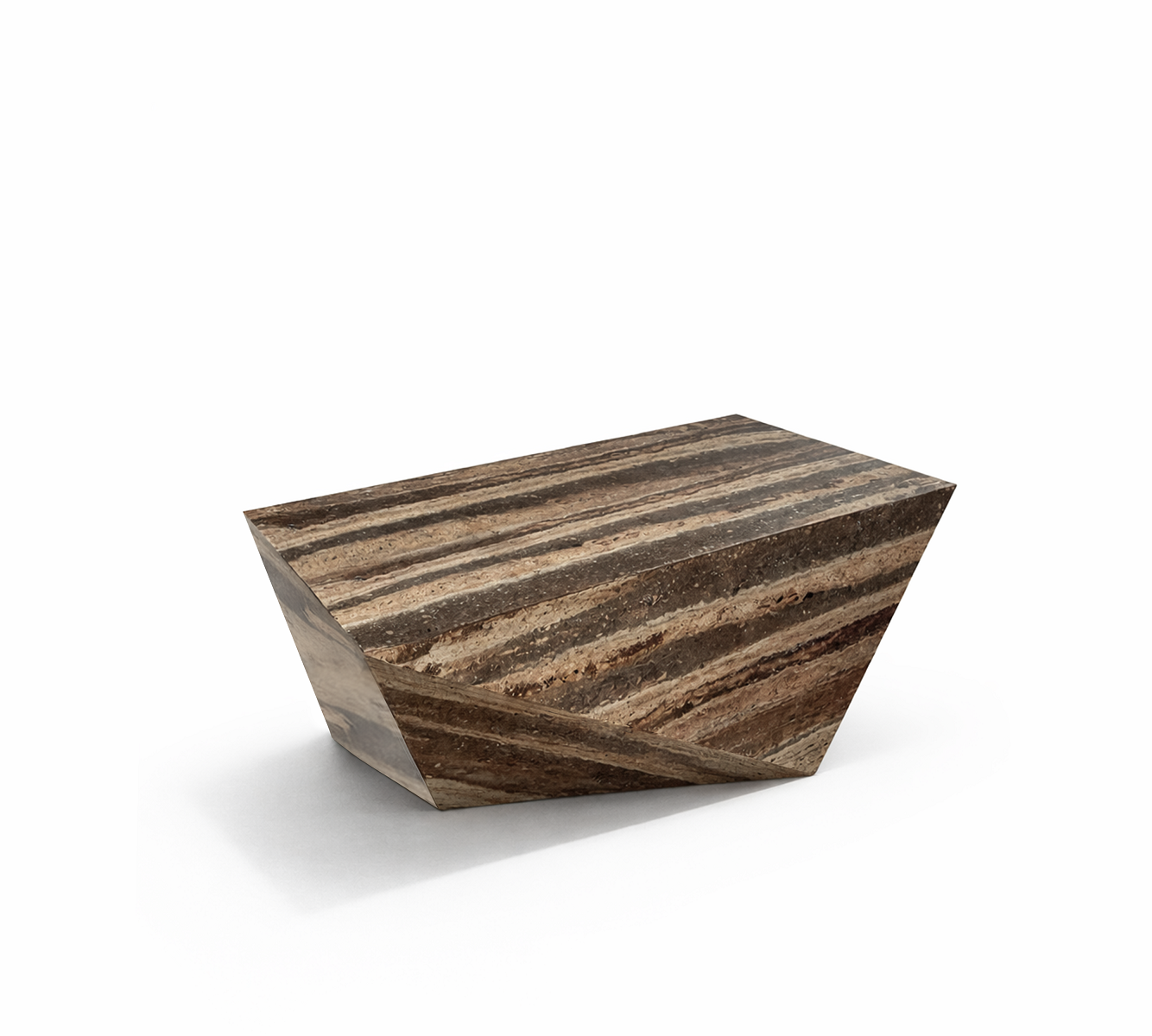 Stone Geometric Coffee Table